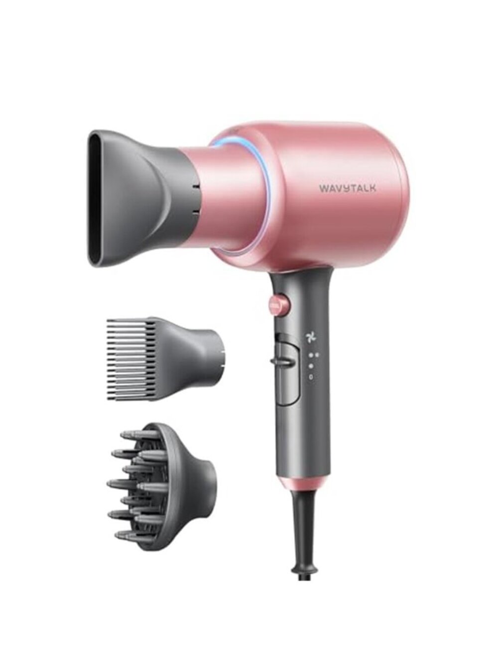 Wavytalk Blown Away Ionic Hair Dryer with Diffuser for Curly Hair